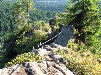 Nyerges via ferrata vasalt mászóút Madarasi Hargita