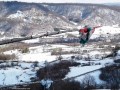 Megtépázott magyar és székely zászló Móric-kő Korond