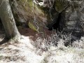Kanyon a sziklák között Medve-barlang Borszék