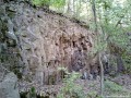 Faragott kő bazaltfal Felsőkomána