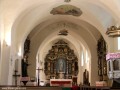 A templom belseje Mikháza katolikus templom ferences kolostor