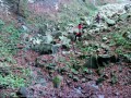 A vízesés mögül Velnica kőbánya vízesés zuhatag