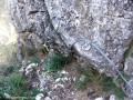 A mászóút vége Hili odú via ferrata Tordai hasadék