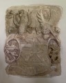 Az előkerült Haller címer a főépületben Paszmos Teleki kastély